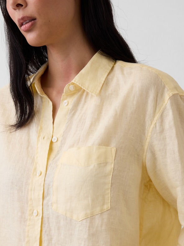 GAP Lněná oversize košile GAP
