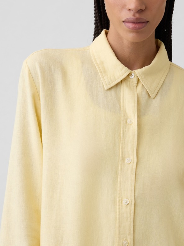 GAP Lněná košile Easy Shirt GAP