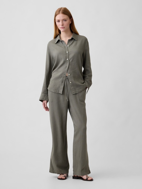 GAP Lněná košile Easy Shirt GAP