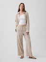 GAP Lněné kalhoty Wide-Leg GAP