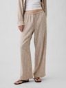GAP Lněné kalhoty Wide-Leg GAP