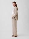 GAP Lněné kalhoty Wide-Leg GAP
