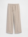 GAP Lněné kalhoty Wide-Leg GAP