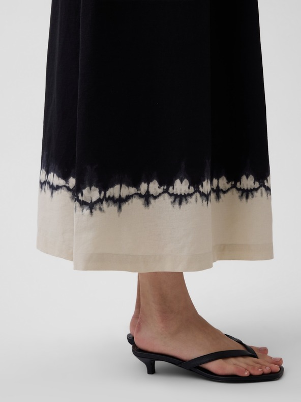 GAP Lněné maxi šaty GAP