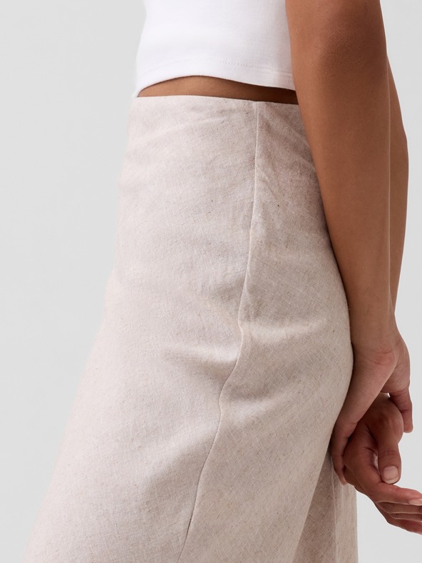 GAP Lněná maxi sukně GAP