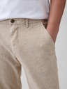 GAP Lněné kalhoty Straight GAP