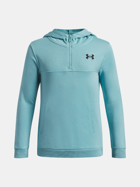 Under Armour Chlapecká mikina Under Armour UA RIVAL LW 1/4 ZIP HOODIE
