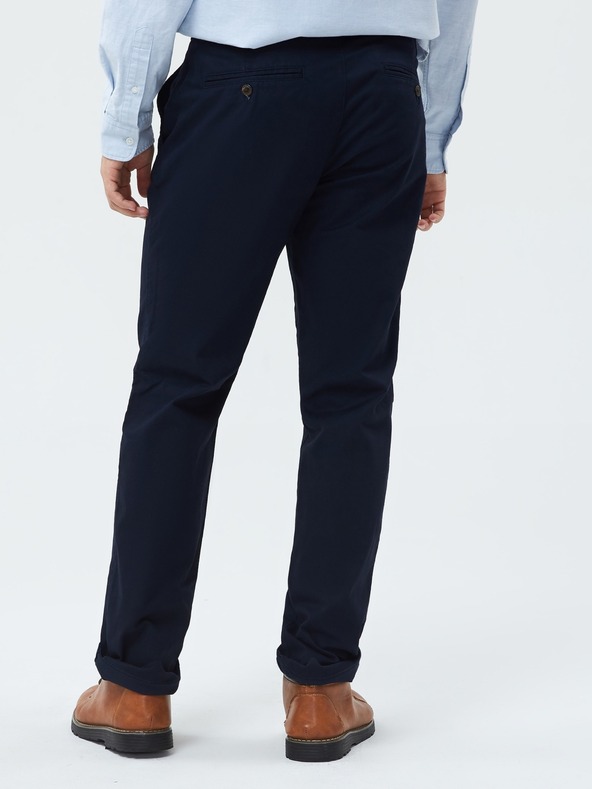 GAP Kalhoty essential khaki straight fit GapFlex GAP
