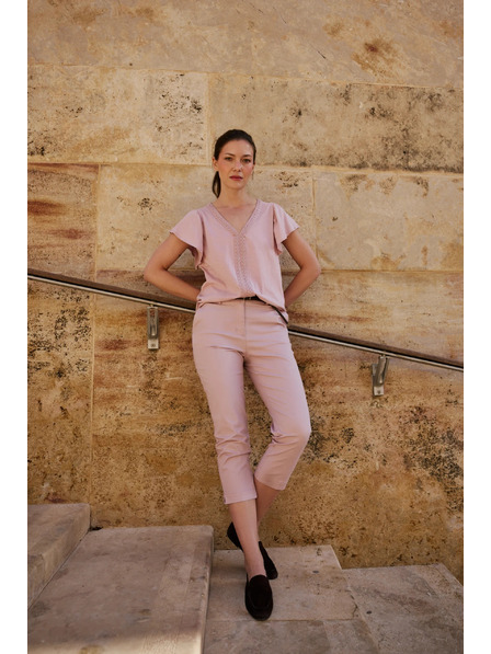 Moodo Růžové rybaření kalhoty Moodo