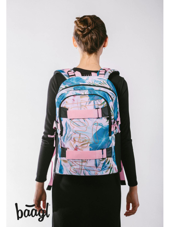 BAAGL  BAAGL SET 5 Skate Leafs: batoh, penál, sáček, ledvinka, obal na notebook