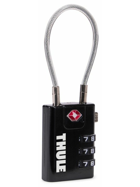 Thule Thule TSA zámek s ocelovým lankem TSAL101 - černý