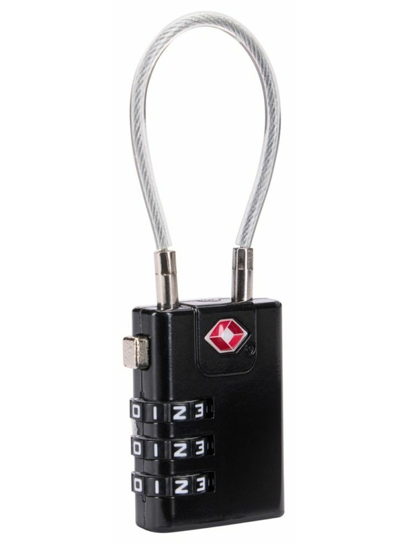 Thule Thule TSA zámek s ocelovým lankem TSAL101 - černý