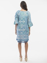 Orientique Modré dámské vzorované šaty