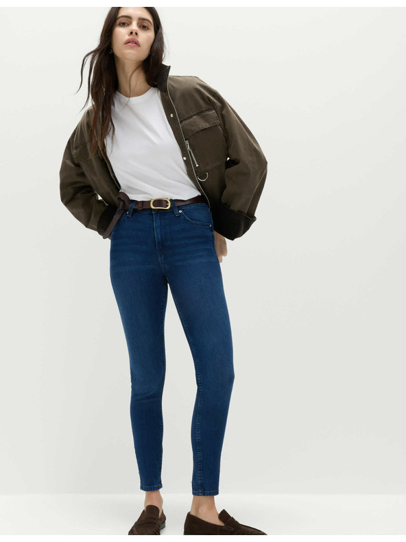 Marks & Spencer Modré dámské skinny fit džíny Marks & Spencer