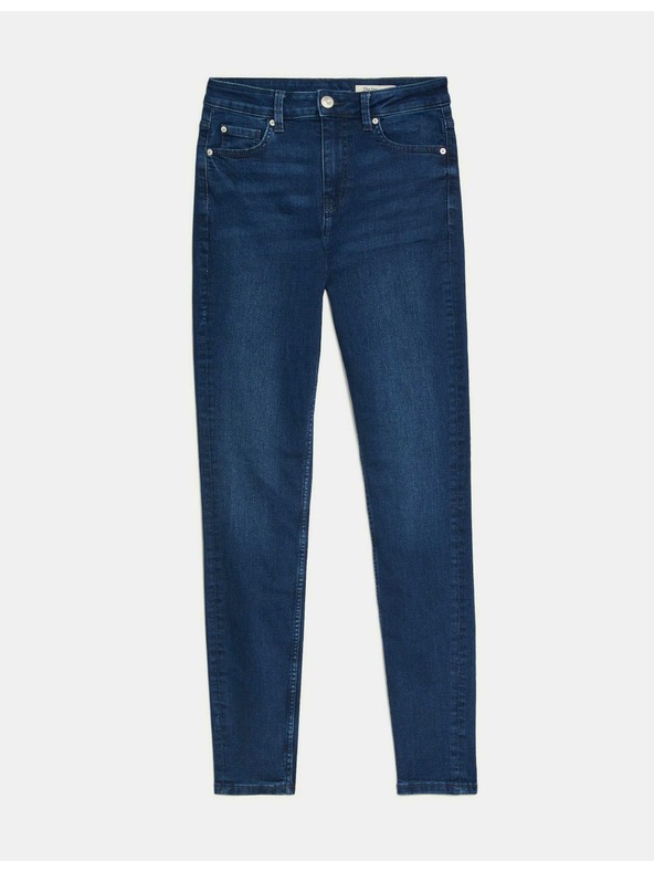 Marks & Spencer Modré dámské skinny fit džíny Marks & Spencer