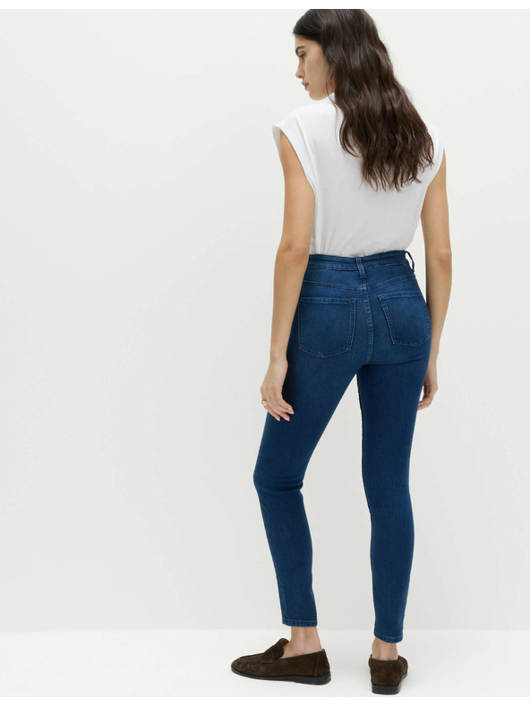 Marks & Spencer Modré dámské skinny fit džíny Marks & Spencer