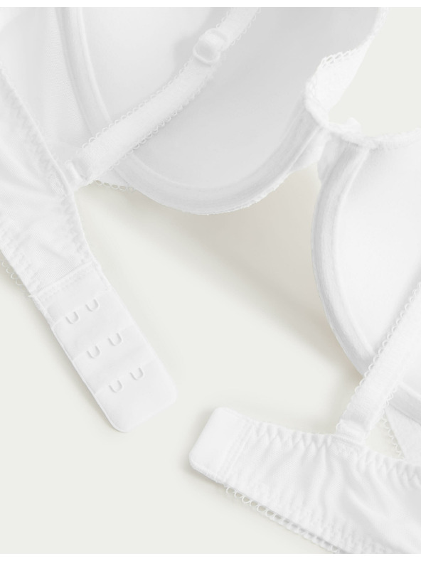 Marks & Spencer Dekoltová podprsenka s kosticemi a krajkou, vel. A–E Marks & Spencer bílá