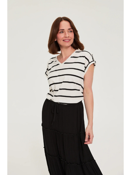 Moodo Striped Blouse Moodo