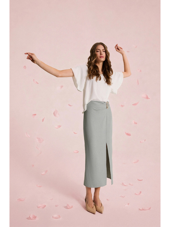 Moodo Košile s širokými rukávy bílá Moodo