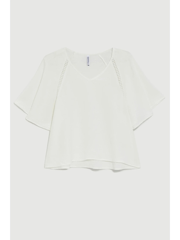 Moodo Košile s širokými rukávy bílá Moodo