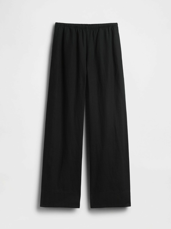 GAP Lněné kalhoty Relaxed Wide-Leg GAP