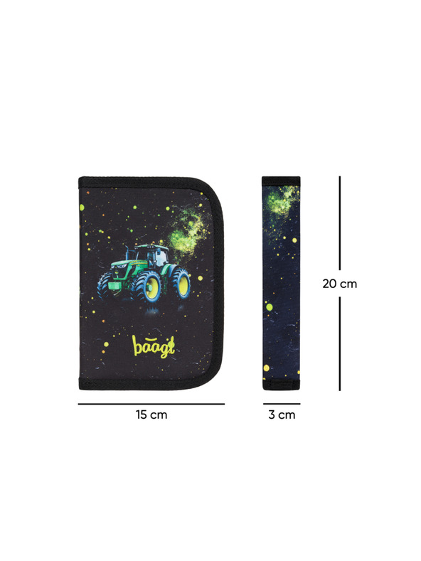 BAAGL  BAAGL Školní penál jednopatrový Traktor GRS