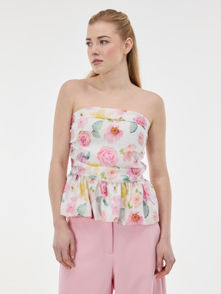 Orsay Růžový dámský top bez ramínek ORSAY