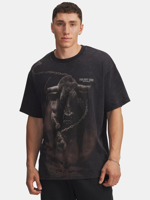 Under Armour Pánské tričko Under Armour Pjt Rck Washed HWT-BLK