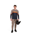 Horsefeathers Bike dres Quantum LS - indigo/taupe