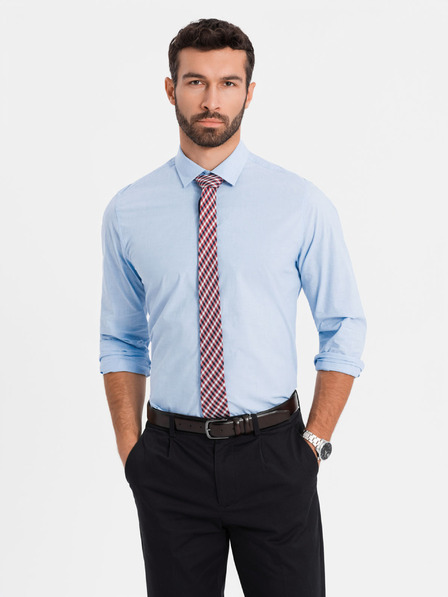 Ombre Clothing Světle modrá pánská košile Ombre Clothing