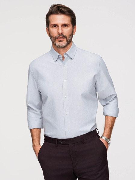 Ombre Clothing Pánská oxford košile Ombre Clothing V1 OM-SHOS-0172