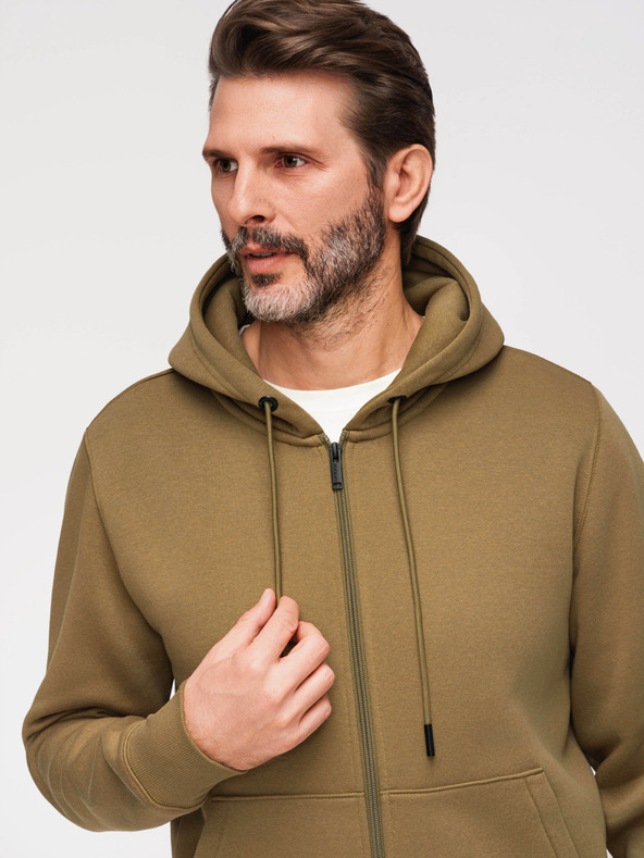 Ombre Clothing Pánská bavlněná elastická mikina BASIC  Ombre Clothing