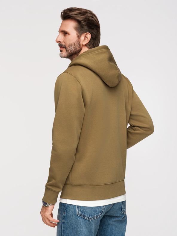 Ombre Clothing Pánská bavlněná elastická mikina BASIC  Ombre Clothing