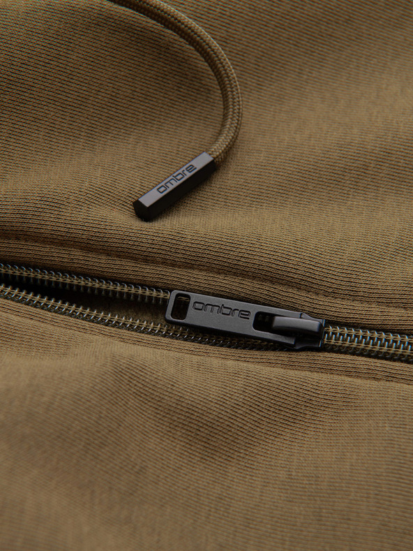 Ombre Clothing Pánská bavlněná elastická mikina BASIC  Ombre Clothing