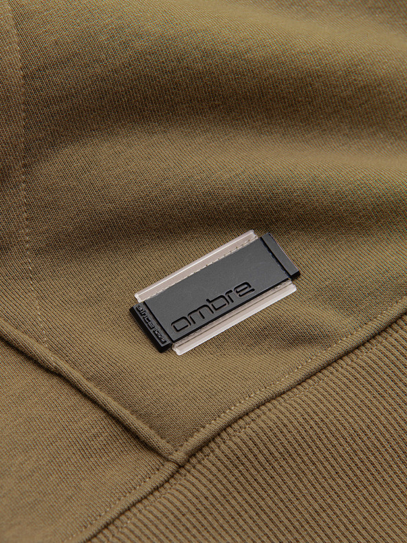 Ombre Clothing Pánská bavlněná elastická mikina BASIC  Ombre Clothing