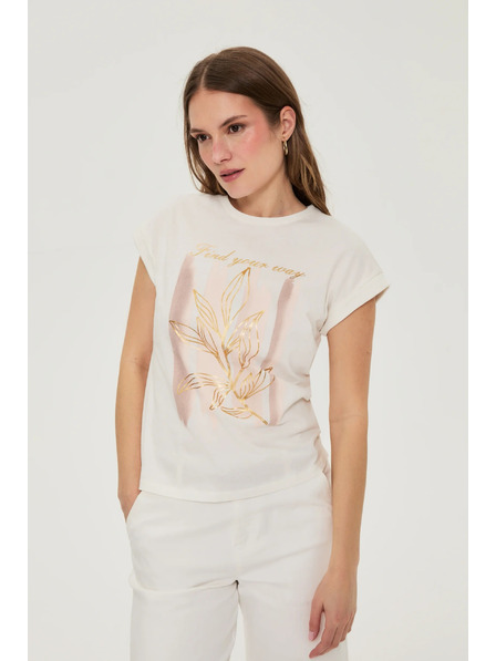 Moodo Halenka s potiskem bílá Moodo