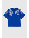 Moodo Bavlněné tričko modré Moodo