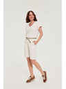 Moodo Bavlněné šortky bílé Moodo
