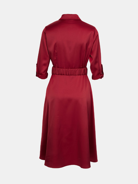 Orsay Vínové dámské košilové šaty ORSAY