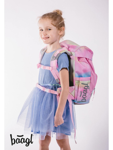 BAAGL  BAAGL 3 SET Airy Rainbow Unicorn: aktovka, penál, sáček