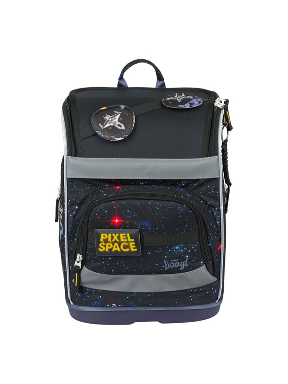 BAAGL  BAAGL SET 5 Zippy Plus Pixel Space: aktovka, penál, sáček, zástěra, peněženka