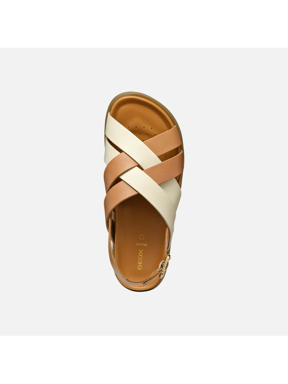 Geox Hnědé dámské sandály Geox Adelash