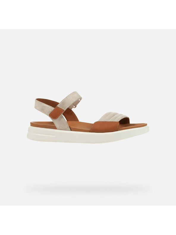 Geox Hnědé dámské sandály Geox Xand 2S