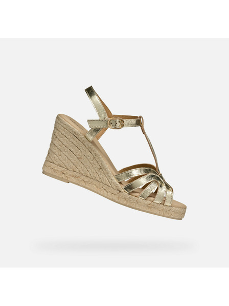 Geox Zlaté dámské sandály Geox Gelsa