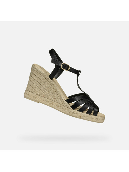 Geox Černé dámské sandály Geox Gelsa