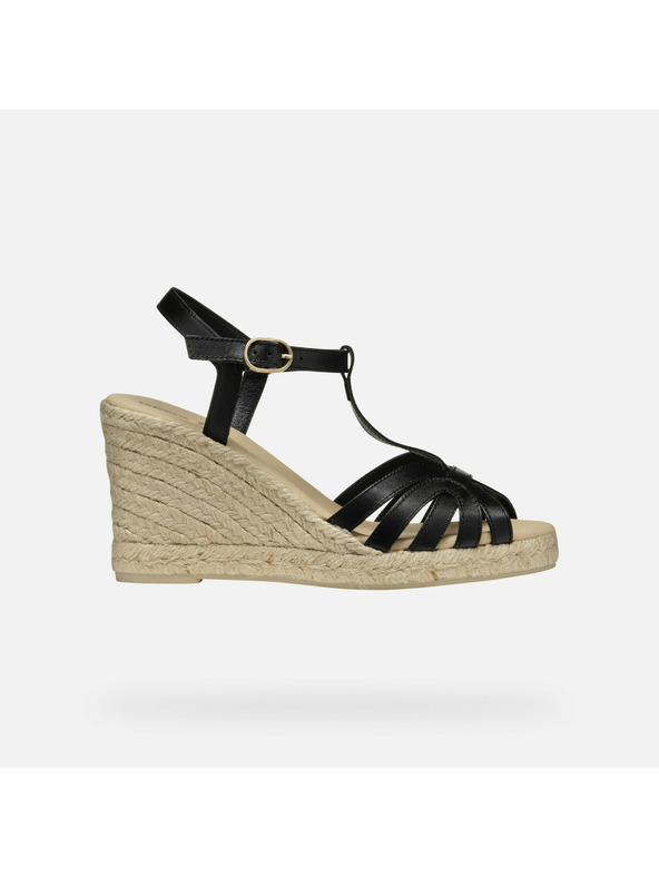 Geox Černé dámské sandály Geox Gelsa