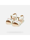 Geox Bílé dívčí sandály Geox Sandal Haiti