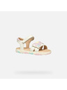 Geox Bílé dívčí sandály Geox Sandal Haiti