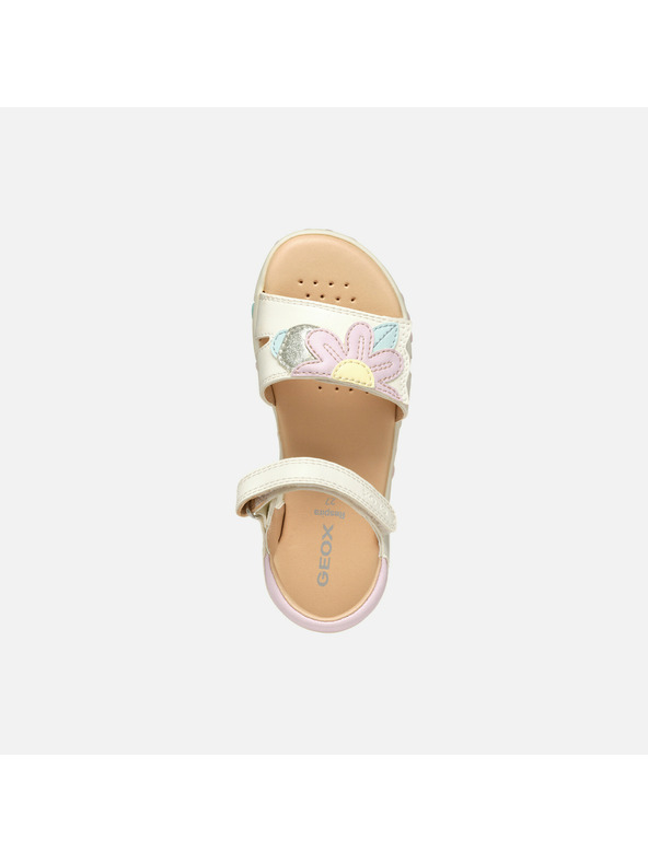 Geox Bílé dívčí sandály Geox Sandal Haiti