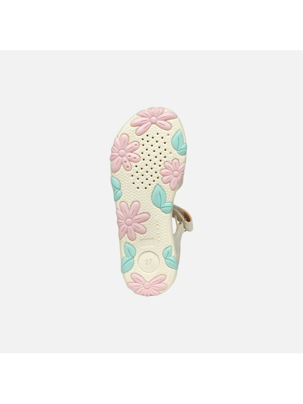 Geox Bílé dívčí sandály Geox Sandal Haiti